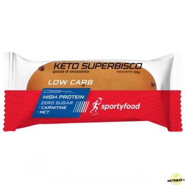 Sportyfood Keto Superbisco - 1 biscotto da 35 gr AVENE - ALIMENTI PROTEICI