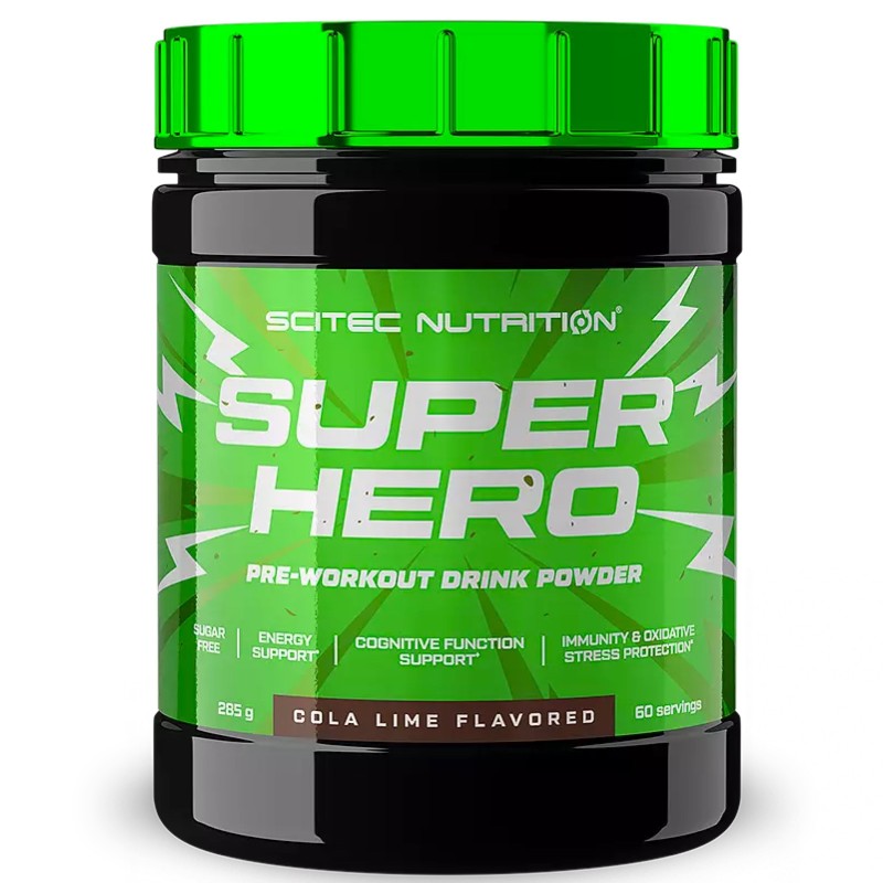 Scitec SUPERHERO 285 gr Potente Pre Workout con Citrullina Beta Alanina Arginina PRE ALLENAMENTO
