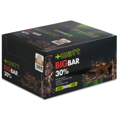 +WATT The Big Bar 20 Barrette Proteiche Ricoperte da 80 gr. gusto NOCCIOLA BARRETTE ENERGETICHE