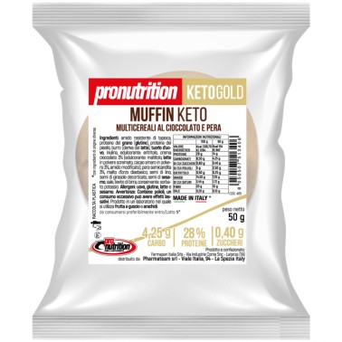Pronutrition Muffin Keto Multicereali Al Cioccolato e Pera - 1 muffin da 50 gr AVENE - ALIMENTI PROTEICI