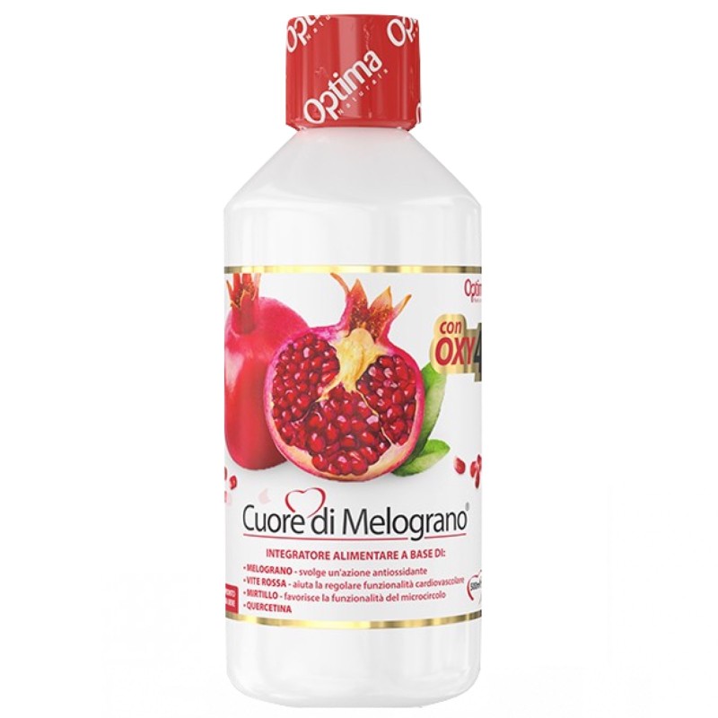 Optima Cuore di Melograno Succo con Oxy4 - 500 ml BENESSERE-SALUTE