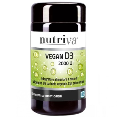 Nutriva Vegan D3 2000 UI - 60 cpr masticabili VITAMINE
