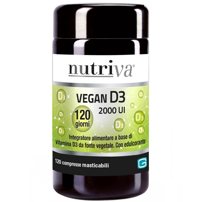 Nutriva Vegan D3 2000 UI - 120 cpr masticabili VITAMINE