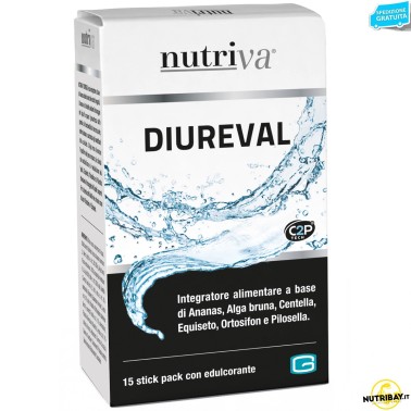 Nutriva Diureval - 15 stick pack DRENANTI DIURETICI
