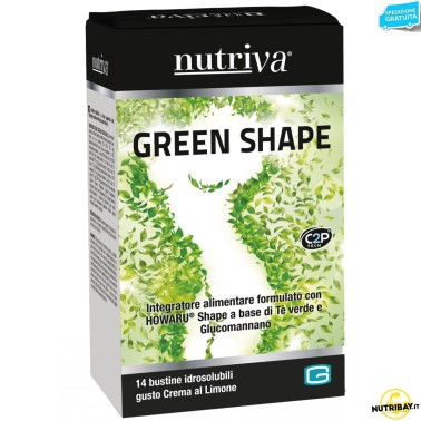 Nutriva Green Shape - 14 bustine idrosolubili BRUCIA GRASSI TERMOGENICI