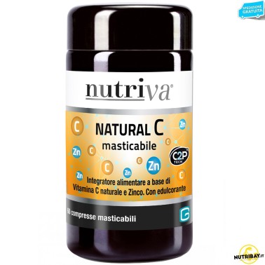 Nutriva Natural C Masticabile - 60 cpr masticabili AVENE - ALIMENTI PROTEICI