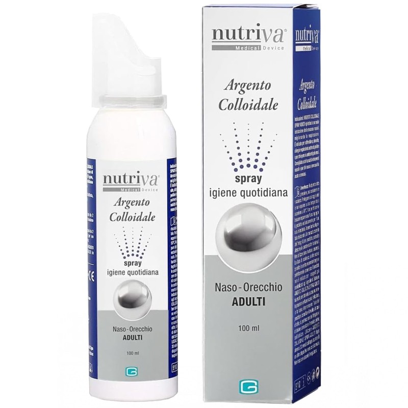 Nutriva Argento Colloidale Spray Adulti - 100 ml BENESSERE-SALUTE