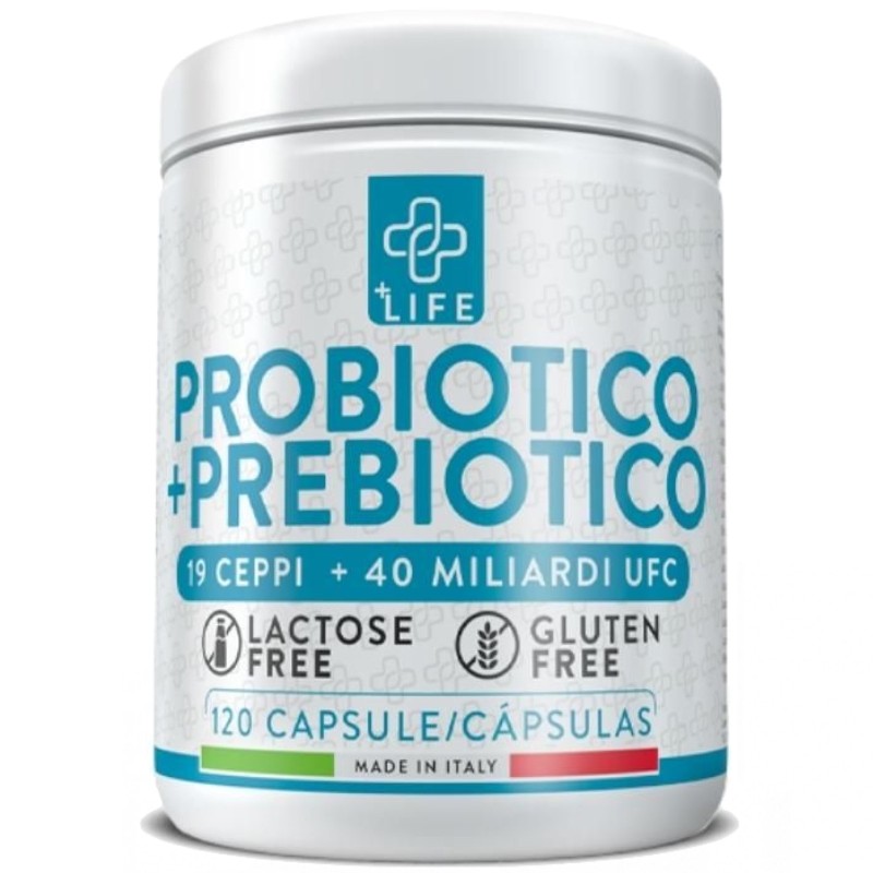 +Life Probiotico +Prebiotico - 120 caps BENESSERE-SALUTE