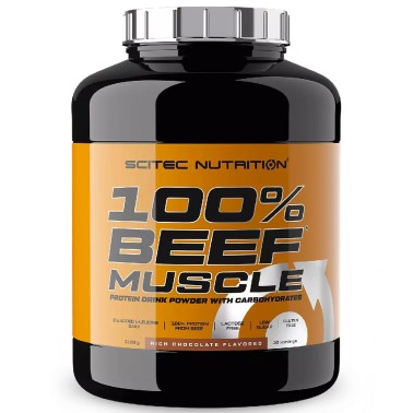 SCITEC NUTRITION 100% Beef Muscle 3,18 kg Mass Gainer con Proteine della carne GAINERS AUMENTO MASSA