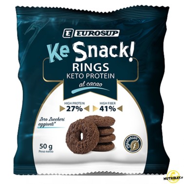 Eurosup Ke Snack! Rings Keto Protein - 50 gr AVENE - ALIMENTI PROTEICI