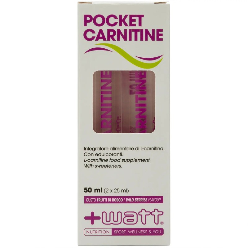 +Watt Pocket Carnitine - 2 fiale da 25 ml CARNITINA