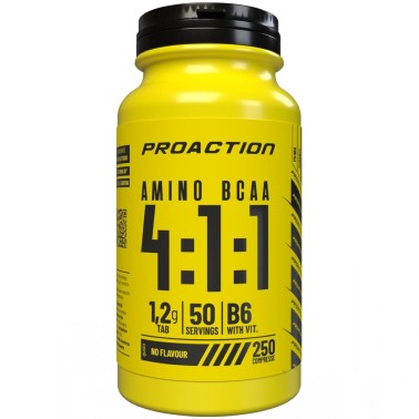 Proaction Fitness Amino Bcaa 4:1:1- 250 cpr AMINOACIDI 3.1.2 - 4.1.1 - 10.1.1 - 12.1.1