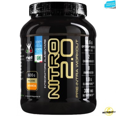 Net Integratori Nitro 2.0 - 600 gr PRE ALLENAMENTO