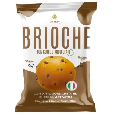 Dr. Keto Brioche Con Gocce di Cioccolato - 60 gr AVENE - ALIMENTI PROTEICI