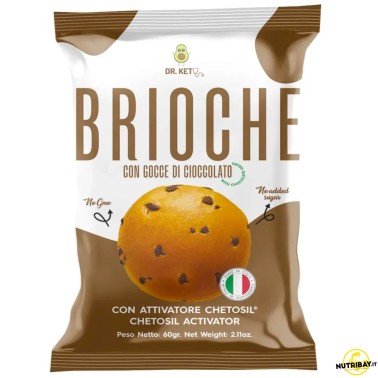 Dr. Keto Brioche Con Gocce di Cioccolato - 60 gr AVENE - ALIMENTI PROTEICI