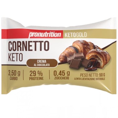 Pronutrition Cornetto Keto Crema Al Cioccolato - 1 cornetto da 50 gr AVENE - ALIMENTI PROTEICI