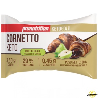 Pronutrition Cornetto Keto Multicereali Cioccolato e Pera - 1 cornetto da 50 gr AVENE - ALIMENTI PROTEICI