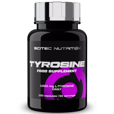 SCITEC NUTRITION Tyrosine 100 cps L-Tirosina Aminoacido Pre-Workout Offerta TONICI