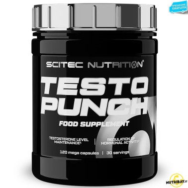 SCITEC Testo Punch 120 caps Daa Fieno Greco e Maca TONICI