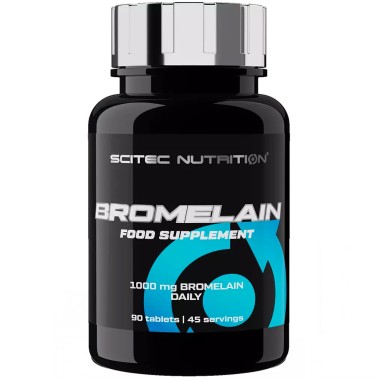 SCITEC Bromelain 90 cpr. Enzima Bromelina Estratto di Ananas Digestivo Drenante CURA DEL CORPO