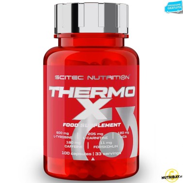 SCITEC NUTRITION THERMO X 100caps. TERMOGENICO POTENTE BRUCIA GRASSI DIMAGRANTE BRUCIA GRASSI TERMOGENICI