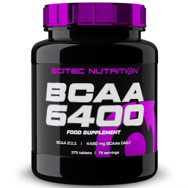 SCITEC NUTRITION BCAA 6400 Aminoacidi Ramificati 375 compresse da 1 grammo AMINOACIDI BCAA