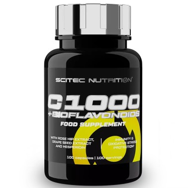SCITEC NUTRITION C 1000 + Bioflavonoids 100 cps Vitamina C con Bioflavonoidi VITAMINE