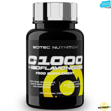 SCITEC NUTRITION C 1000 + Bioflavonoids 100 cps Vitamina C con Bioflavonoidi VITAMINE