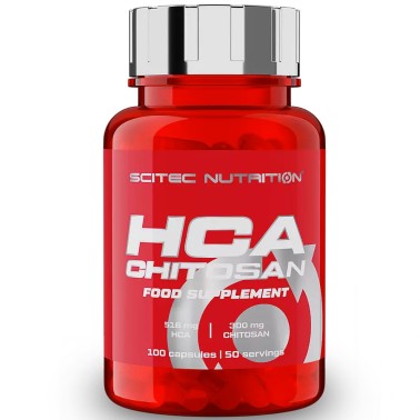 SCITEC HCA CHITOSAN 100 cps GARCINIA CAMBOGIA CHITOSANO BRUCIA GRASSI TERMOGENICI