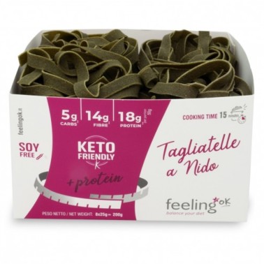 Feeling Ok Tagliatelle a Nido agli Spinaci +Protein - 200 gr AVENE - ALIMENTI PROTEICI