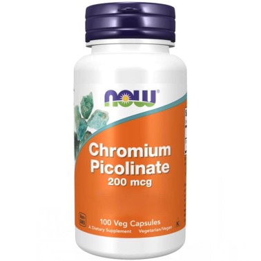 Now Foods Chromium Picolinate 200 mcg - 100 caps BRUCIA GRASSI TERMOGENICI
