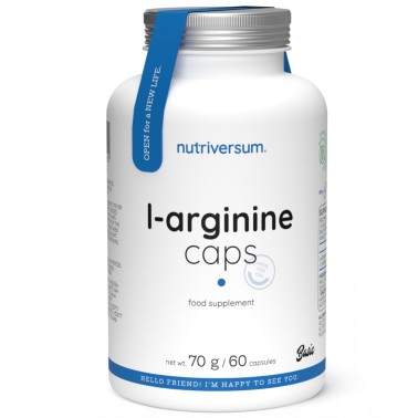 Nutriversum Basic L-Arginine Caps - 60 caps ARGININA