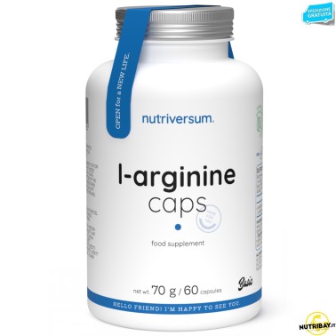 Nutriversum Basic L-Arginine Caps - 60 caps ARGININA
