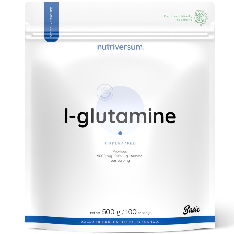 Nutriversum Basic L-Glutamine - 500 gr GLUTAMMINA