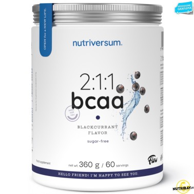 Nutriversum Flow 2:1:1 Bcaa - 360 gr AMINOACIDI BCAA