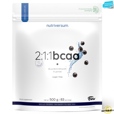 Nutriversum Flow 2:1:1 Bcaa - 500 gr AMINOACIDI BCAA