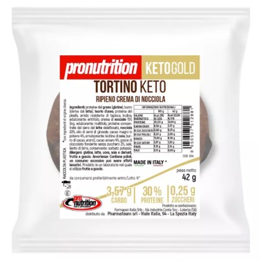 Pronutrition Tortino Keto Cioccolato Nocciola - 1 tortino da 42 gr AVENE - ALIMENTI PROTEICI