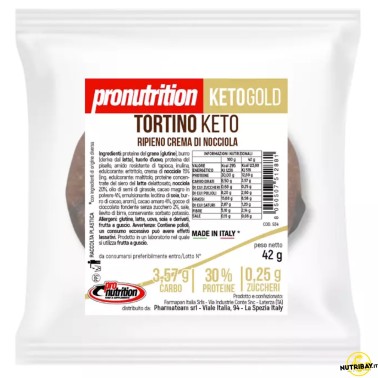 Pronutrition Tortino Keto Cioccolato Nocciola - 1 tortino da 42 gr AVENE - ALIMENTI PROTEICI