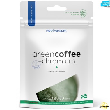 Nutriversum Vita Green Coffee + Chromium - 30 cpr BRUCIA GRASSI TERMOGENICI