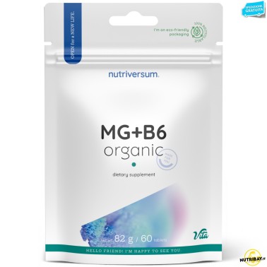 Nutriversum Vita Mg + B6 Organic - 60 cpr BENESSERE-SALUTE