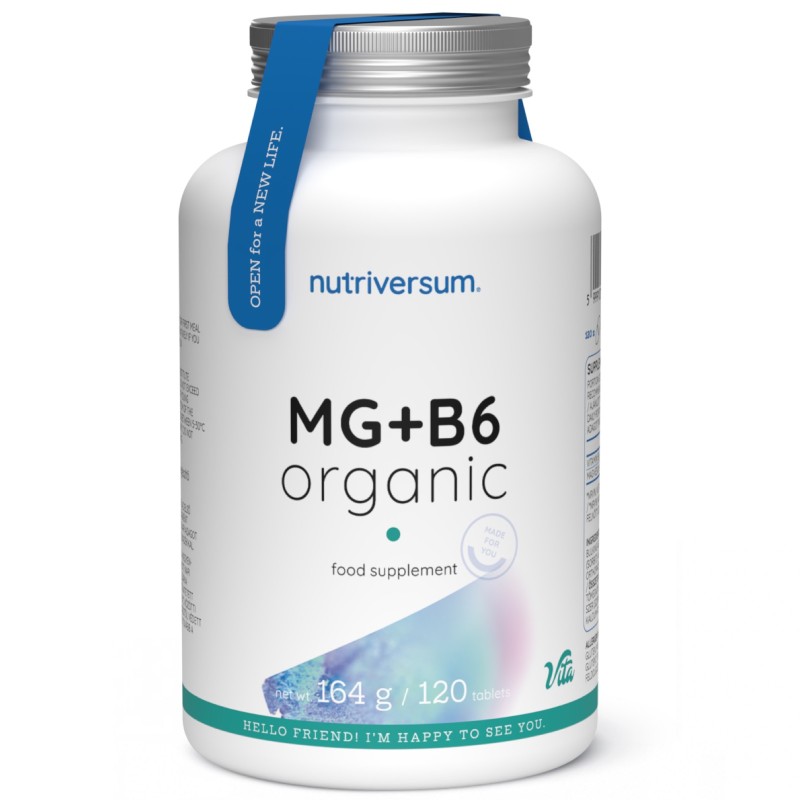 Nutriversum Vita Mg + B6 Organic - 120 cpr BENESSERE-SALUTE