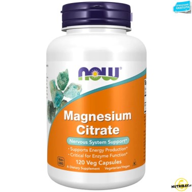 Now Foods Magnesium Citrate - 120 caps SALI MINERALI