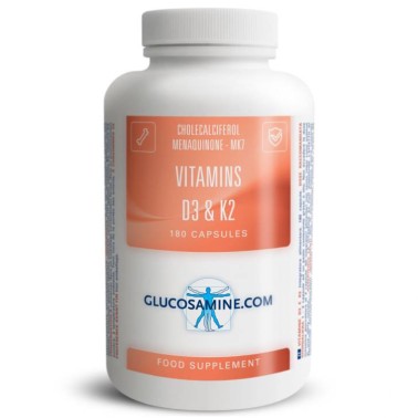 Glucosamine.Com Vitamins D3 & K2 - 180 caps VITAMINE