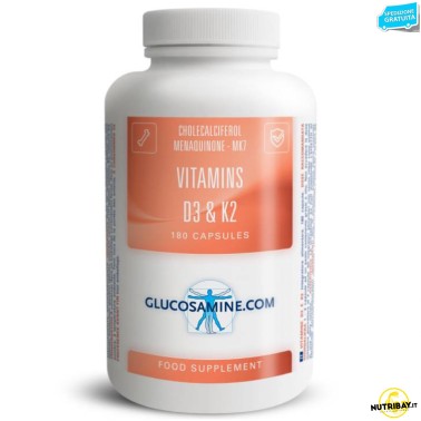 Glucosamine.Com Vitamins D3 & K2 - 180 caps VITAMINE