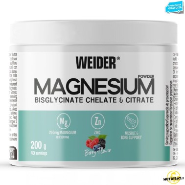 Weider Magnesium Powder - 200 gr SALI MINERALI