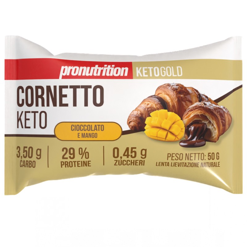 Pronutrition Cornetto Keto Cioccolato e Mango - 1 cornetto da 50 gr AVENE - ALIMENTI PROTEICI