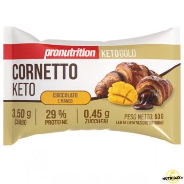 Pronutrition Cornetto Keto Cioccolato e Mango - 1 cornetto da 50 gr AVENE - ALIMENTI PROTEICI