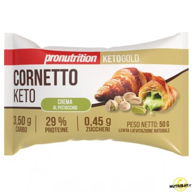 Pronutrition Cornetto Keto Crema al Pistacchio - 1 cornetto da 50 gr AVENE - ALIMENTI PROTEICI