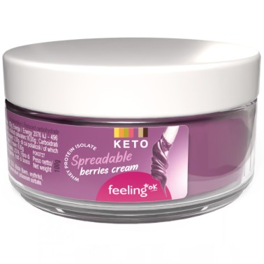 Feeling Ok Crema Spalmabile Keto ai Frutti di Bosco - 100 gr AVENE - ALIMENTI PROTEICI