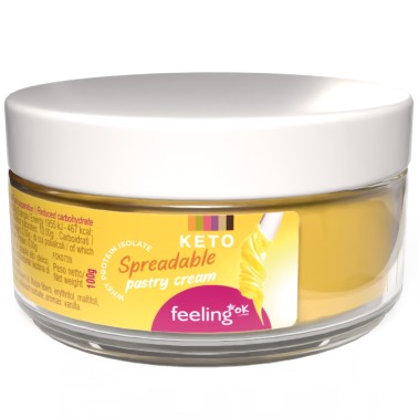 Feeling Ok Crema Spalmabile Keto alla Crema Pasticcera - 100 gr AVENE - ALIMENTI PROTEICI